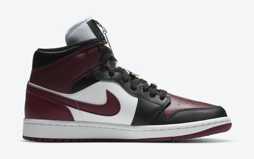 Nike Air Jordan 1 Mid SE Black Dark Beetroot