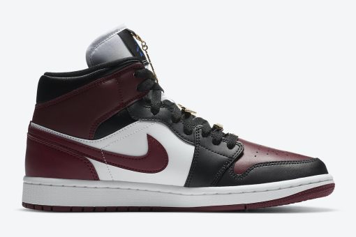 Nike Air Jordan 1 Mid SE Black Dark Beetroot