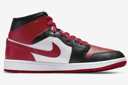 Nike Air Jordan 1 Mid Alternate Bred Toe