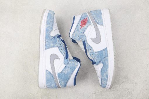 Nike Air Jordan 1 Mid French Blue Fire Red