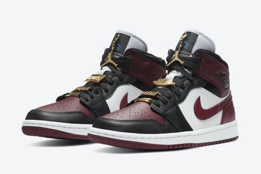 Nike Air Jordan 1 Mid SE Black Dark Beetroot