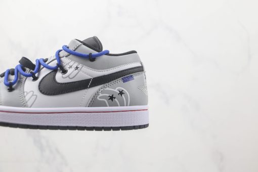 Nike Air Jordan 1 Low Black Grey - Image 6