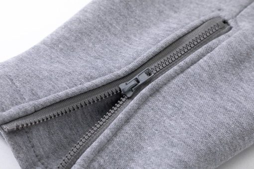 TRAPSTAR CHENILLE DECODED HOODED TRACKSUIT BLACK GREY - Image 7