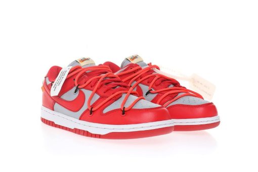 Off-Whitex Nike Dunk Low Leather"Grey Red"