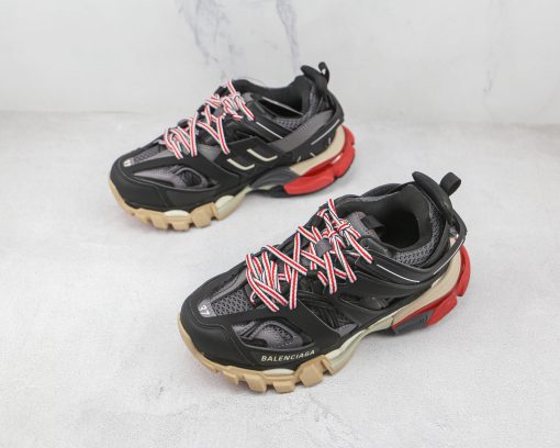 Balenciaga Track Sneakers Red Black - Image 2