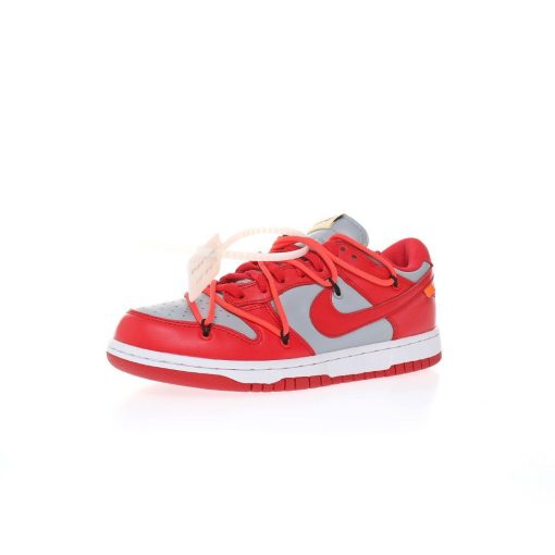 Off-Whitex Nike Dunk Low Leather"Grey Red"