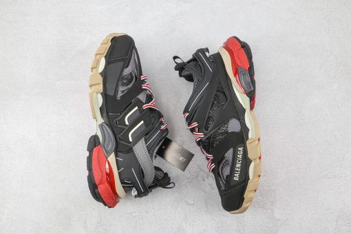 Balenciaga Track Sneakers Red Black - Image 4