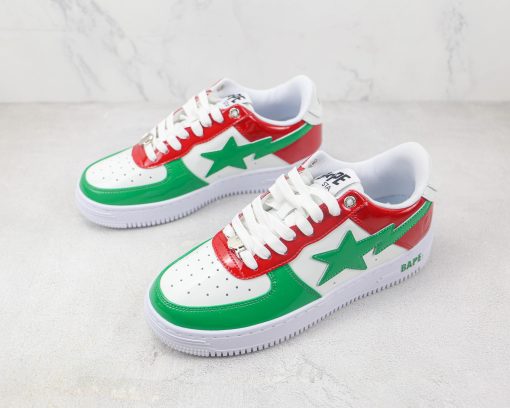 Nike Air Force Bape White Green Red - Image 2