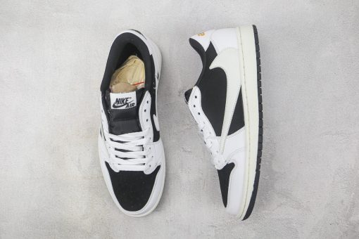 Travis Scott x Nike Air Jordan 1 Retro Low OG SP White Black - Image 3