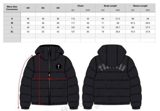 Trapstar Black PUFFER JACKET