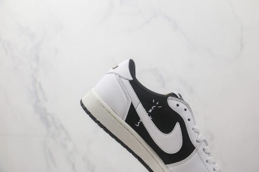 Travis Scott x Nike Air Jordan 1 Retro Low OG SP White Black - Image 6