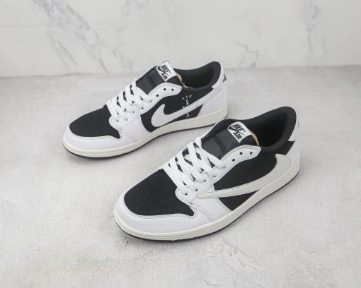 Travis Scott x Nike Air Jordan 1 Retro Low OG SP White Black - Image 2