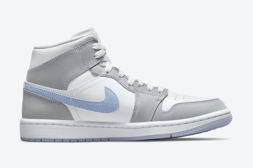 Nike Air Jordan 1 Mid Wolf Grey Aluminum