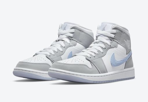 Nike Air Jordan 1 Mid Wolf Grey Aluminum