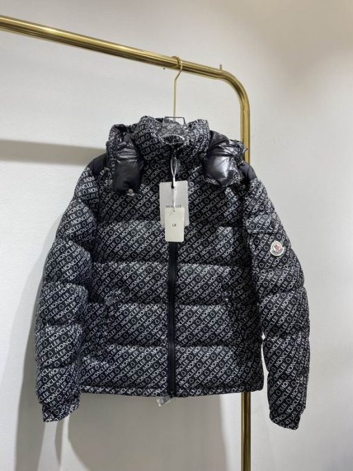 Moncler jacket Black, White Logo