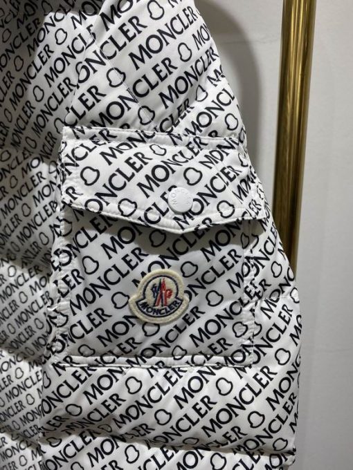 Moncler jacket White, Black Logo - Image 8