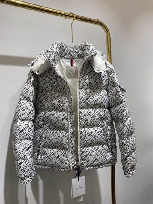 Moncler jacket White, Black Logo - Image 6