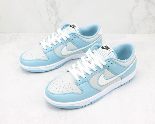 Nike Dunk Low Retro Fleece Swoosh Worn Blue