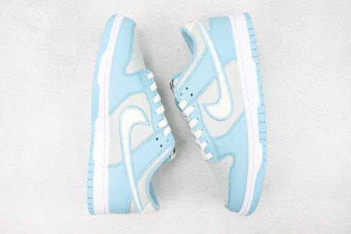 Nike Dunk Low Retro Fleece Swoosh Worn Blue