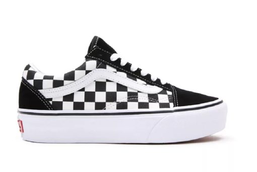 Vans Old Skool Black Platform Checkered