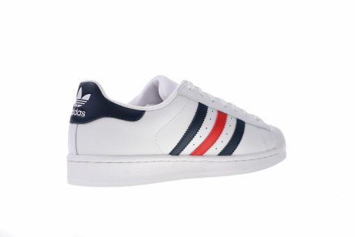 Adidas Superstar White Blue and Red