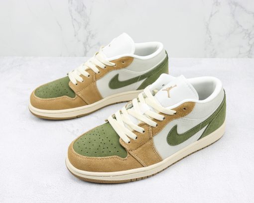 Fragment x Travis Scott x Air Jordan 1 Low Green - Image 2