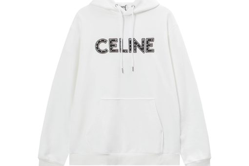 Hoodie White Black