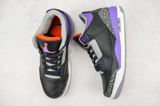 Jordan 3 Retro Black Court Purple