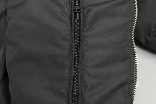 Corvidae Puffer jacket Black Matte Zip