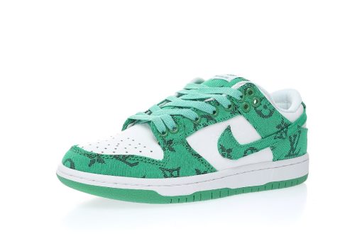 x Nike SB Dunk Low"White/Green LV Monogram"