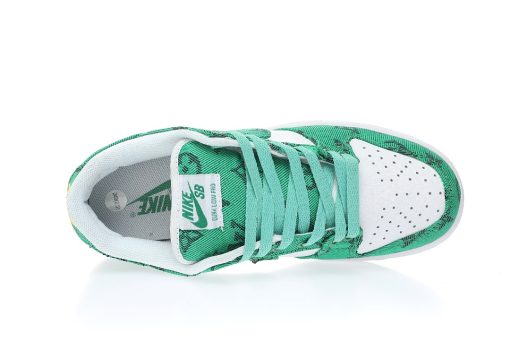 x Nike SB Dunk Low"White/Green LV Monogram"