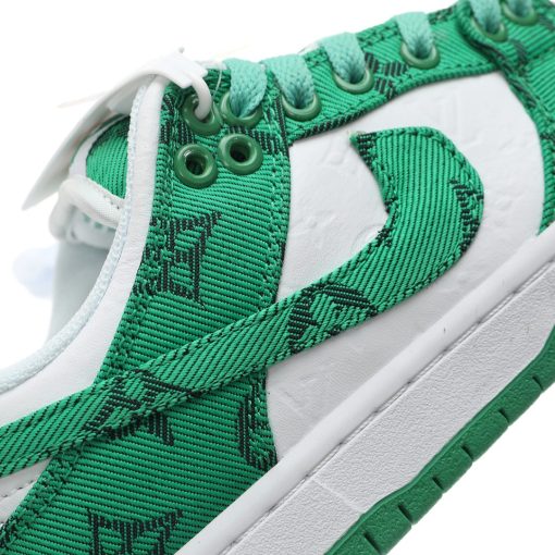 x Nike SB Dunk Low"White/Green LV Monogram"