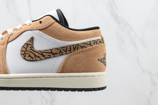 Nike Air Jordan 1 Low SE Brown Elephant Print - Image 4