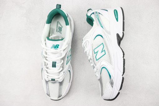 New Balance 530 White Silver Green