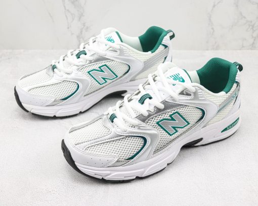 New Balance 530 White Silver Green