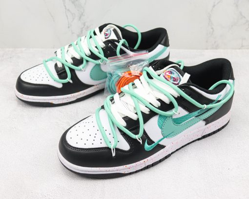 Nike Dunk Low Multiple Swooshes White Washed Teal - Image 2