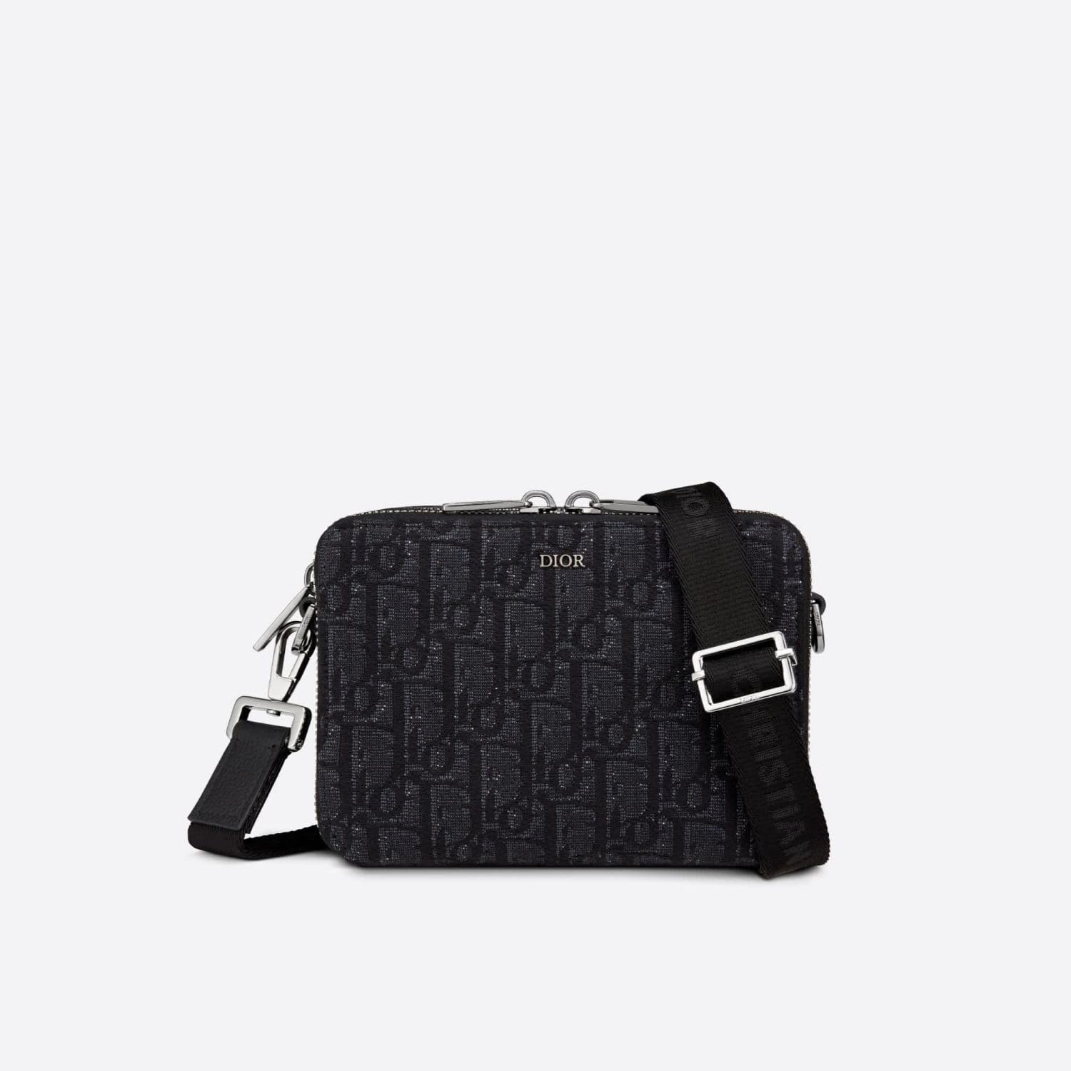 POUCH WITH SHOULDER STRAP – BLACK - DeluxeSide