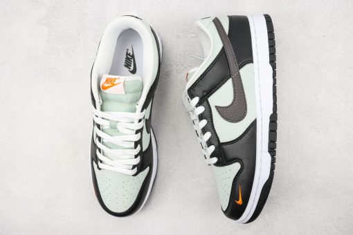 Nike Dunk Low Grey Black Orange Mini Swoosh