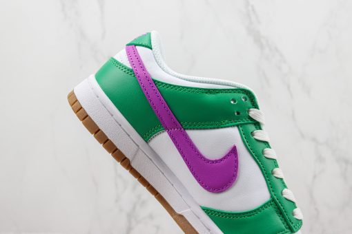 Nike Dunk Low White Stadium Green Fuchsia