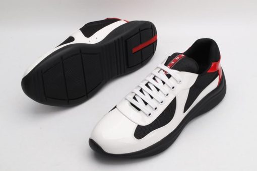 Prada America's Cup Soft rubber and bike fabric sneakers