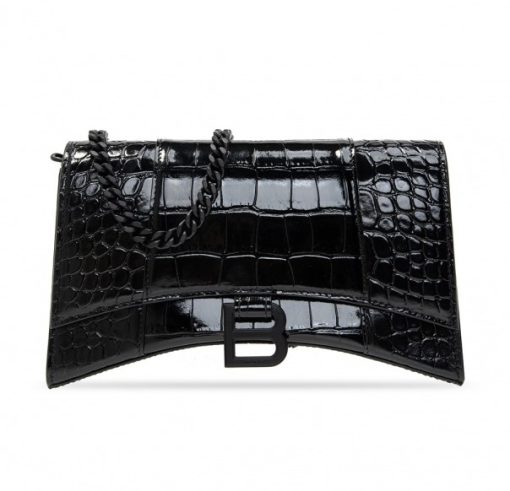 HOURGLASS CHAIN ​​WALLET “ALL BLACK”