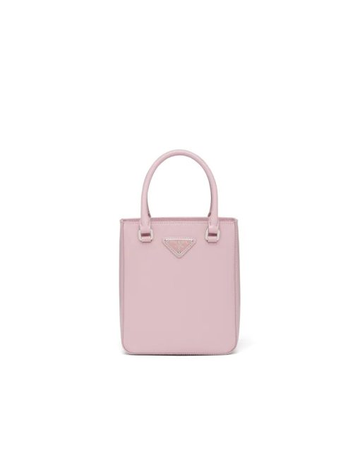 PRADA SMALL BRUSHED LEATHER TOTE