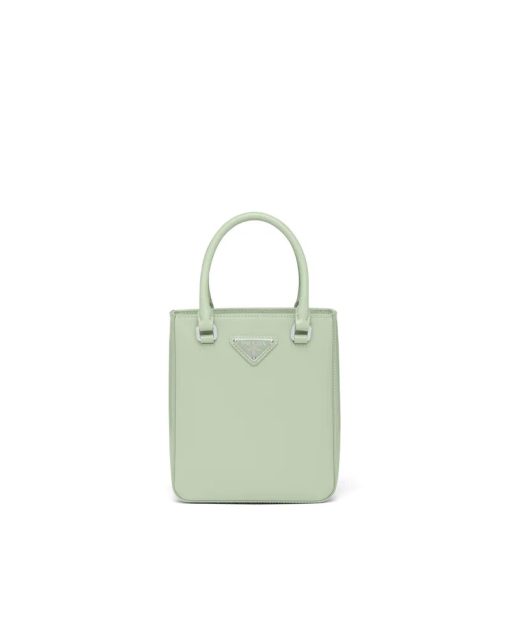 PRADA SMALL BRUSHED LEATHER TOTE