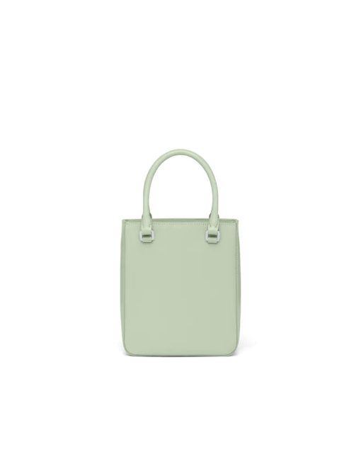 PRADA SMALL BRUSHED LEATHER TOTE