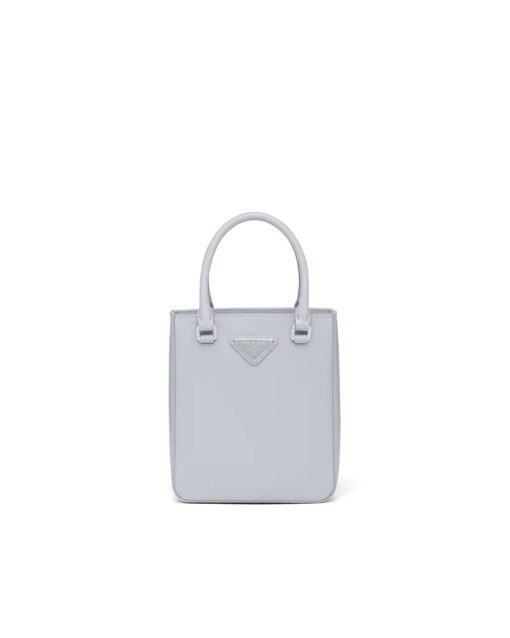 PRADA SMALL BRUSHED LEATHER TOTE