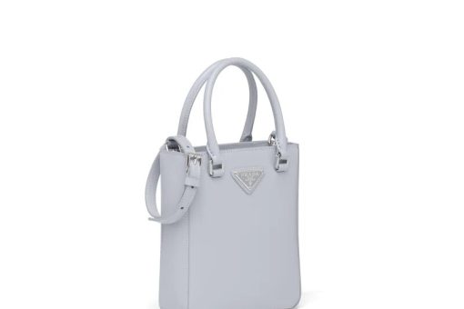 PRADA SMALL BRUSHED LEATHER TOTE