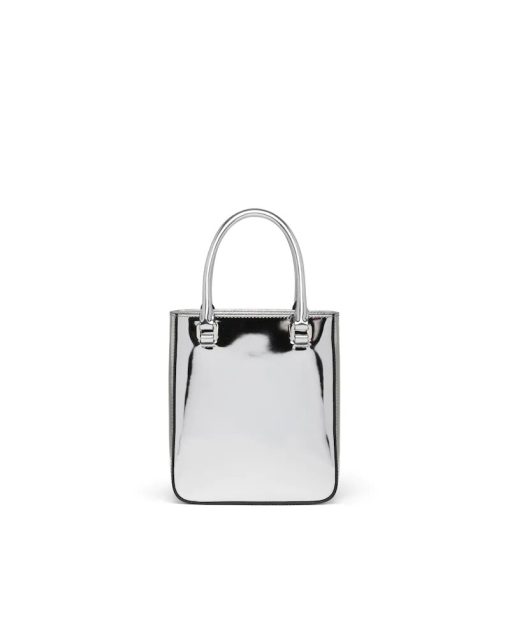 PRADA SMALL BRUSHED LEATHER TOTE