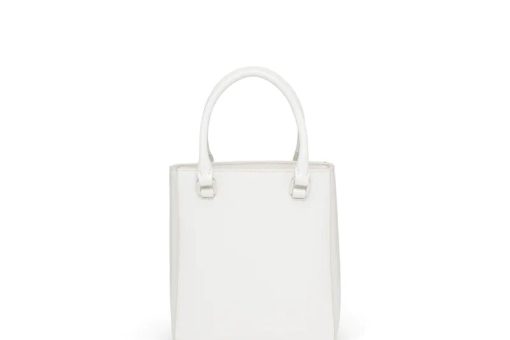 PRADA SMALL BRUSHED LEATHER TOTE