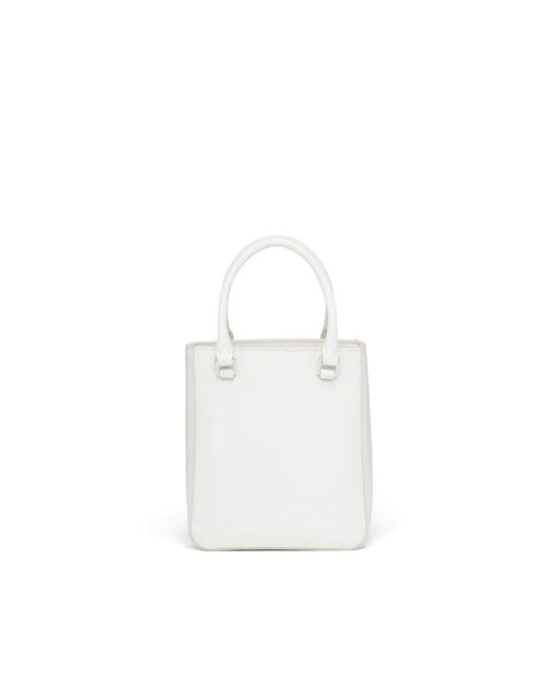 PRADA SMALL BRUSHED LEATHER TOTE