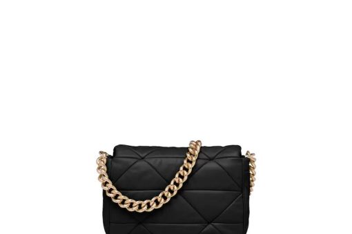 PRADA SYSTEM NAPPA LEATHER PATCHWORK BAG BLACK/WHITE